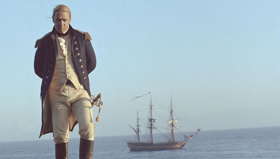 Russell Crowe as he appears in MASTER AND COMMANDER: THE FAR SIDE OF THE WORLD, 2003.