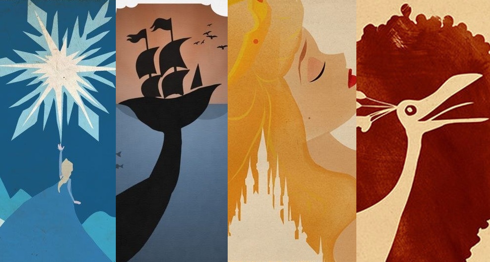 Poster minimalisti dei classici Disney Poster minimalisti dei classici Disney