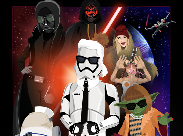Star Wars: icone pop diventano i protagonisti della saga Star Wars: icone pop diventano i protagonisti della saga