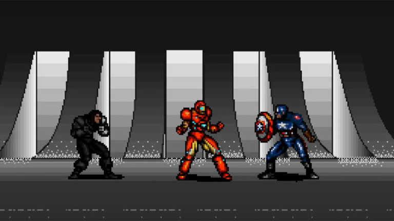 Captain America Civil War: il trailer in 8-Bit Captain America Civil War: il trailer in 8-Bit