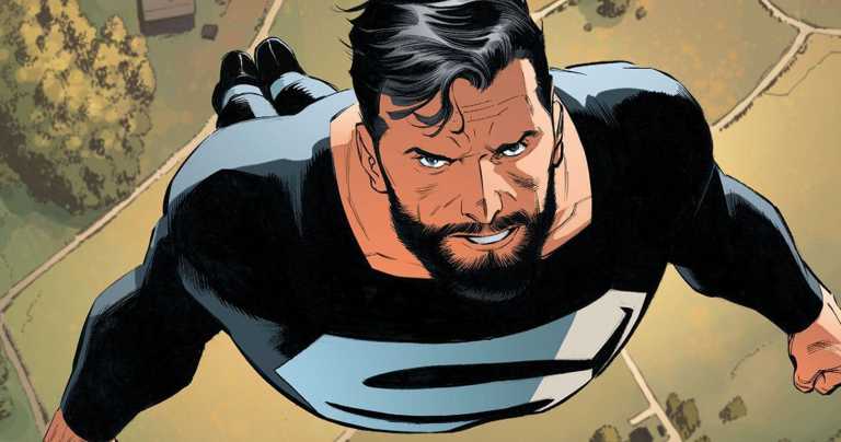 Superman con costume nero nel concept inedito da Justice League: Mortal