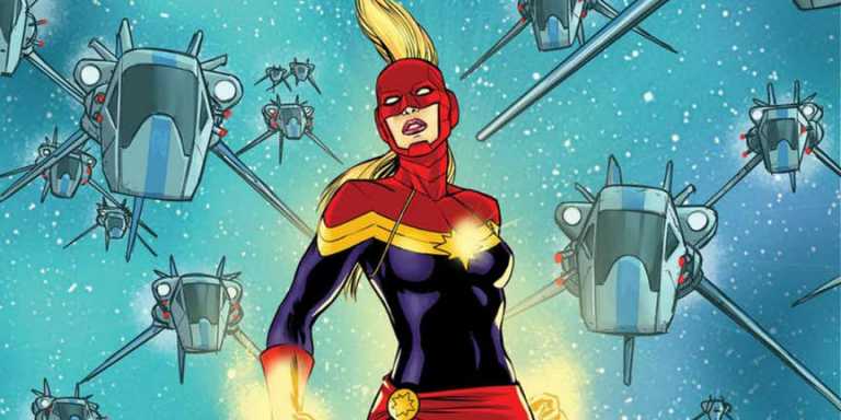 Captain Marvel: l’iconico elmetto in una nuova promo art Captain Marvel: l’iconico elmetto in una nuova promo art