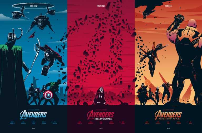 Avengers trilogy: lo straordinario poster che riunisce i tre film Avengers trilogy: lo straordinario poster che riunisce i tre film