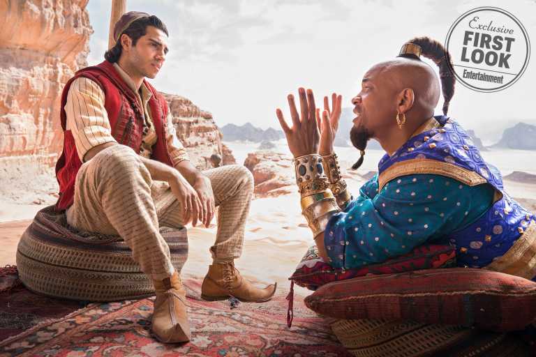 Aladdin, le prime immagini: ecco il Genio, Abu, Jafar, Jasmine e il protagonista Aladdin, le prime immagini: ecco il Genio, Abu, Jafar, Jasmine e il protagonista