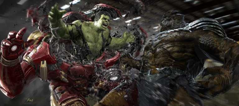 Avengers: Endgame, Hulk “irrompe” in battaglia – concept Avengers: Endgame, Hulk “irrompe” in battaglia – concept