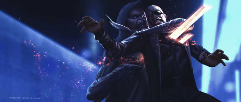 Avengers concept: Corvus Glaive uccide Nick Fury Avengers concept: Corvus Glaive uccide Nick Fury