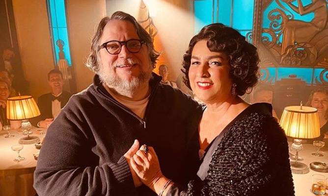 Romina Power sul set di Guillermo Del Toro Romina Power sul set di Guillermo Del Toro