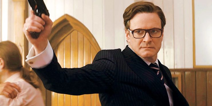 Colin Firth -in-Kingsman Colin Firth