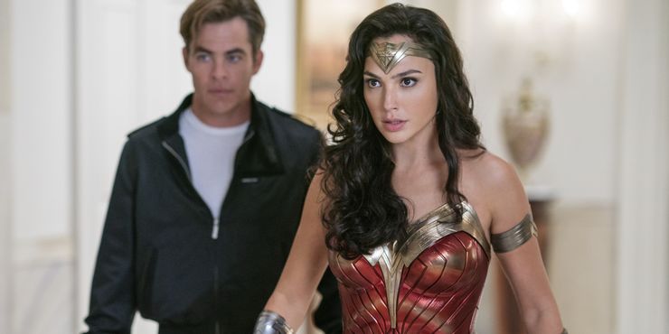 Chris Pine e Gal Gadot in Wonder Woman 1984