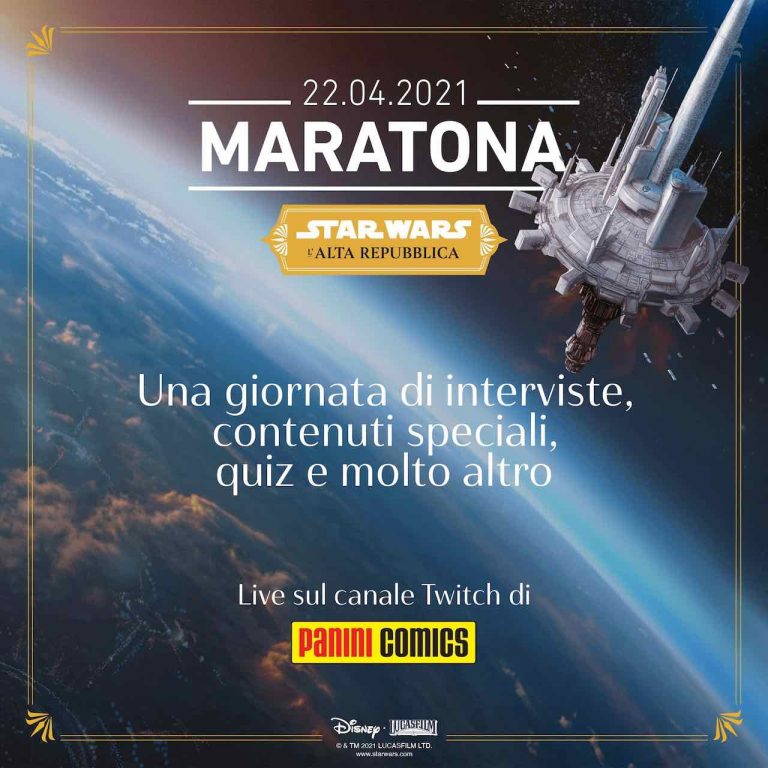 Star Wars: L&rsquo;alta Repubblica, una maratona speciale su Twitch con Panini Comics