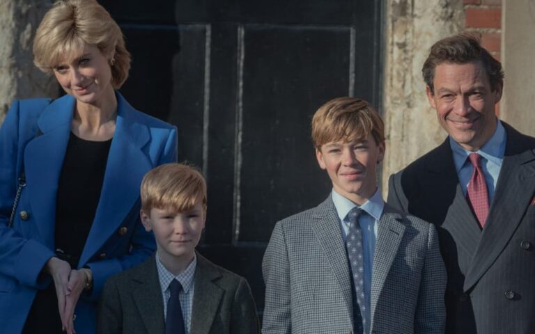 The Crown 5: Dominic West ed Elizabeth Debicky nelle prime foto ufficiali
