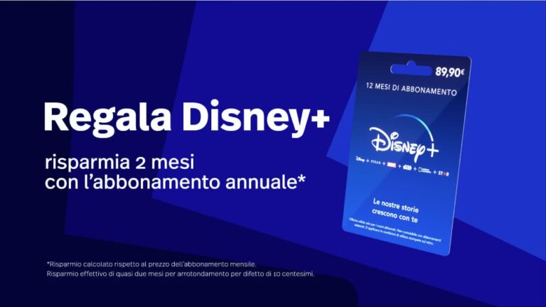 Disney+: arrivano le nuove cards per regalare l&rsquo;abbonamento