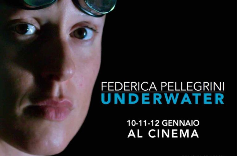 Federica Pellegrini UNDERWATER, documentario evento al cinema il 10, 11 e 12 gennaio
