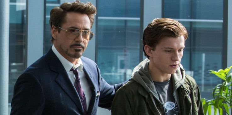 Tony-Stark-Peter-Parker-Spider-Man-Homecoming Tony-Stark-Peter-Parker-Spider-Man-Homecoming Robert Downey Jr.