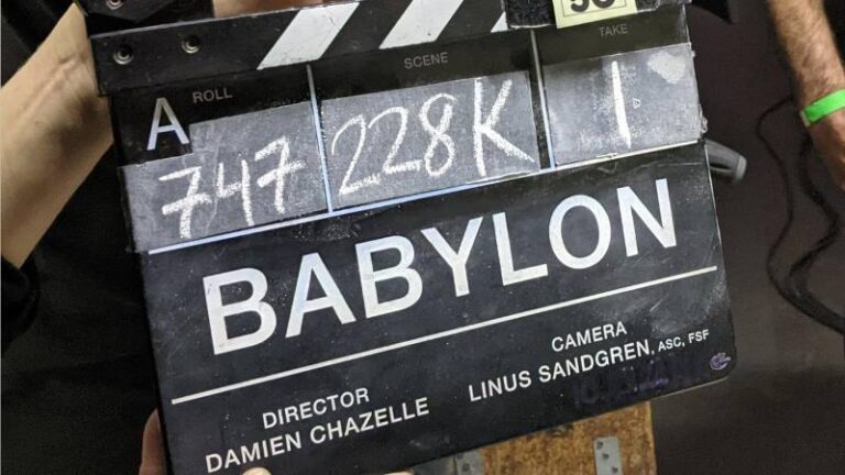 Babylon: le prime foto di Brad Pitt e Margot Robbie nel nuovo film di Damien Chazelle