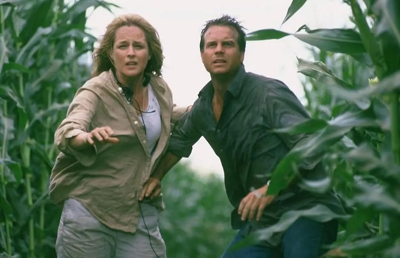 Helen Hunt e Bill Paxton in Twister