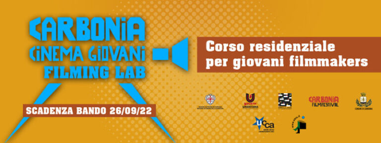 Carbonia Cinema Giovani Filming Lab: al via il bando Carbonia Cinema Giovani Filming Lab: al via il bando