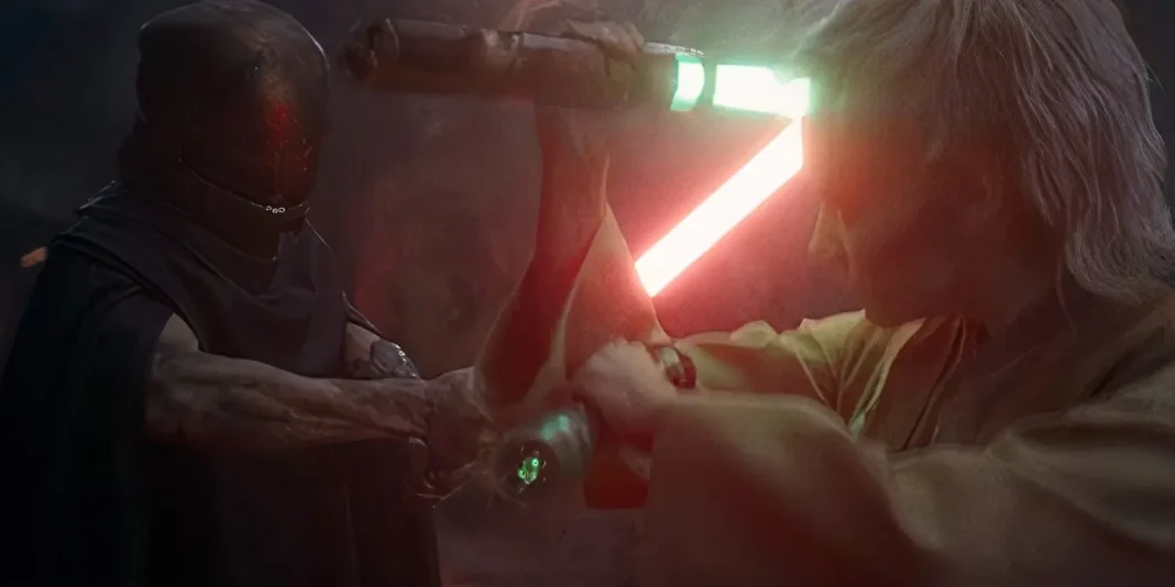 the acolyte jecki qimir lightsaber battle