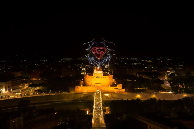 Superman: il drone show nel cielo di Roma &ndash; le foto e il video!