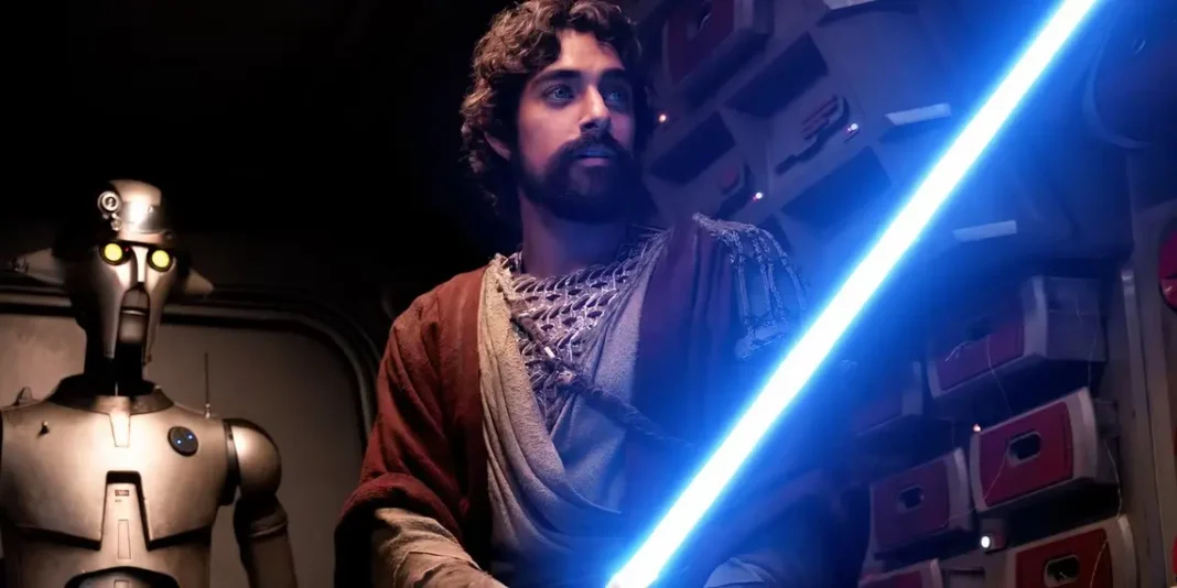 Eman Esfandi come Rzra Bridger spada laser ahsoka Eman Esfandi come Rzra Bridger spada laser ahsoka