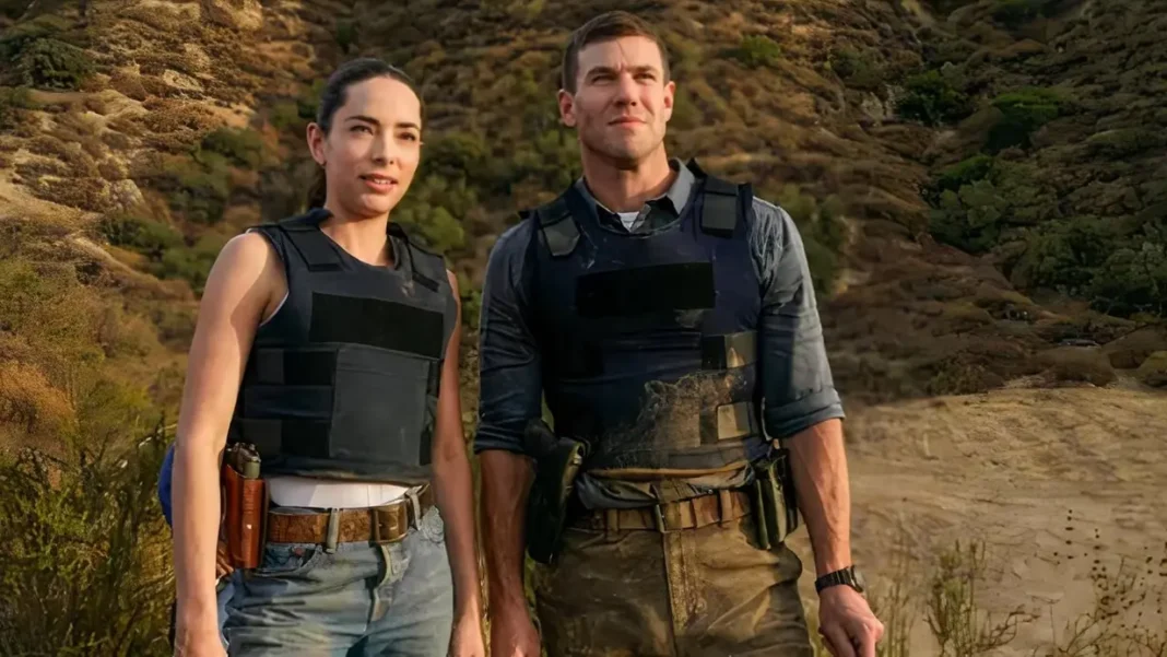 ncis-origins-mariel-molino-lala-dominguez-austin-stowell-leroy-gibbs-smiling-bulletproof NCIS: Origins
