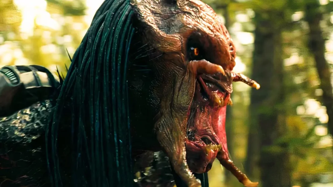predator roaring in prey Predator: Badlands