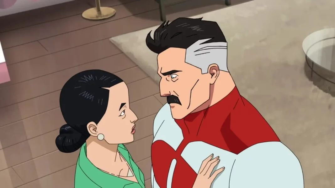 Debbie e Omni man in Invincible Debbie e Omni man in Invincible