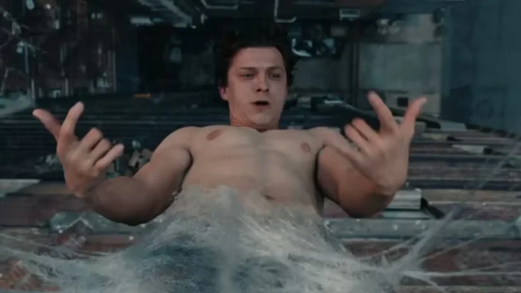 Peter Parker in un bozzolo di ragnatela nel trailer di Spider-Man- Brand New Day