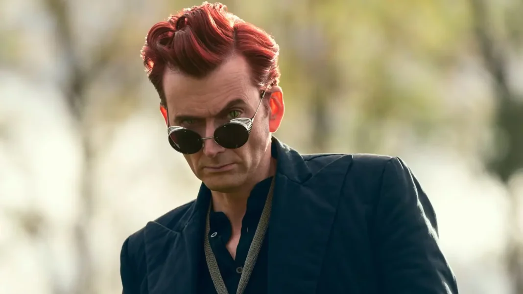 david tennant come crowley in good omens david tennant come crowley in good omens