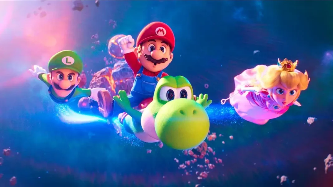 luigi-mario-yoshi-e-peach-super mario galaxy il film Super Mario Galaxy - Il Film