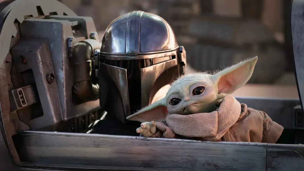 Din Djarin e Grogu in The Mandalorian and Grogu Din Djarin e Grogu in The Mandalorian and Grogu