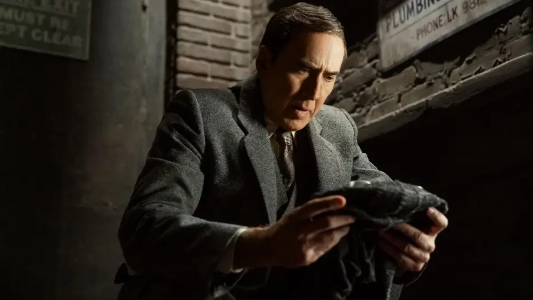 Nicolas Cage come Ben Reilly in spider noir Nicolas Cage come Ben Reilly in spider noir