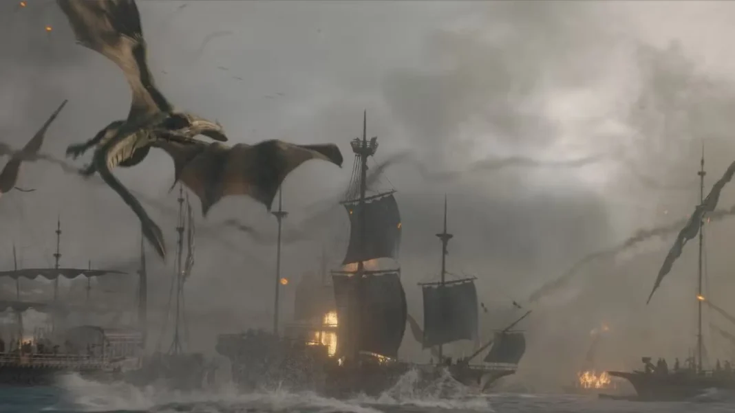 La battaglia di gullet in Tom Glynn come Aegon Targaryen in House of the Dragon 3 House of the Dragon