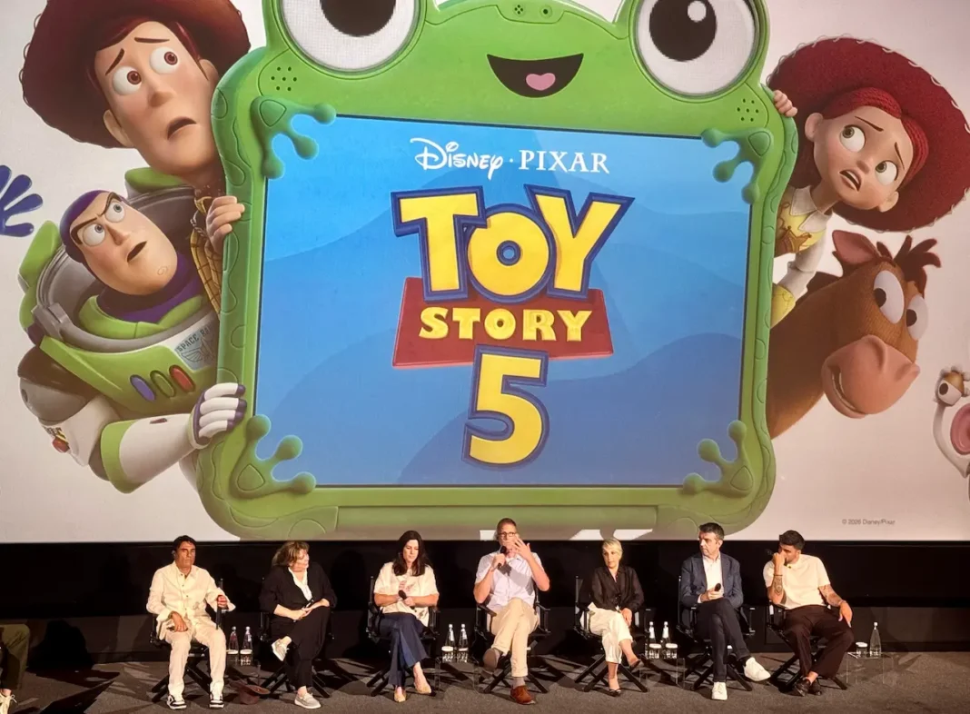 toy story 5 conferenza stampa Roma