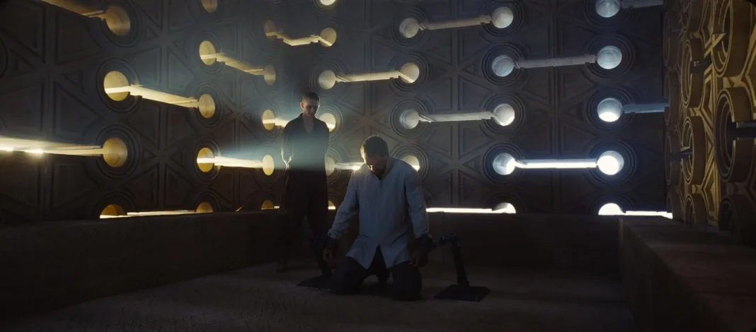 Jason Momoa e Timothée Chalamet in “Dune - Parte terza” (2026)
