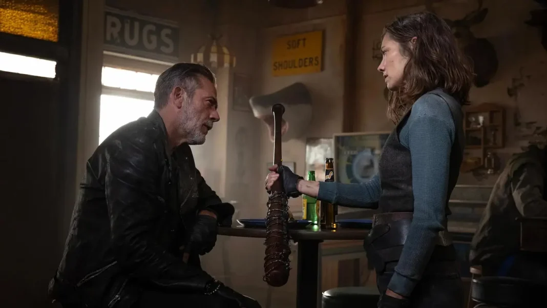 Jeffrey Dean Morgan e Lauren Cohan in The Walking Dead: Dead City 3 Jeffrey Dean Morgan e Lauren Cohan in The Walking Dead: Dead City 3