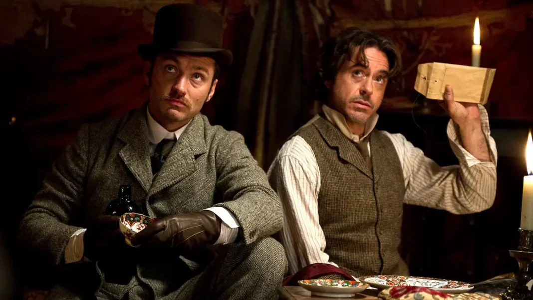 Jude law e Robert Downey jr in Sherlock Holmes Jude law e Robert Downey jr in Sherlock Holmes