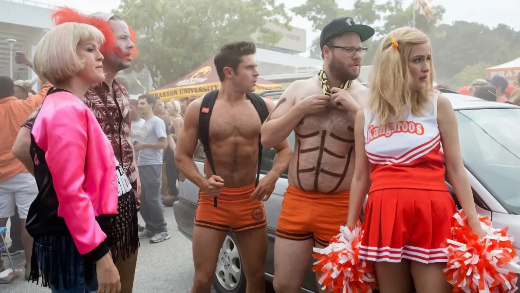 Zac Efron e Seth Rogen in Cattivi vicini 2 Zac Efron e Seth Rogen in Cattivi vicini 2