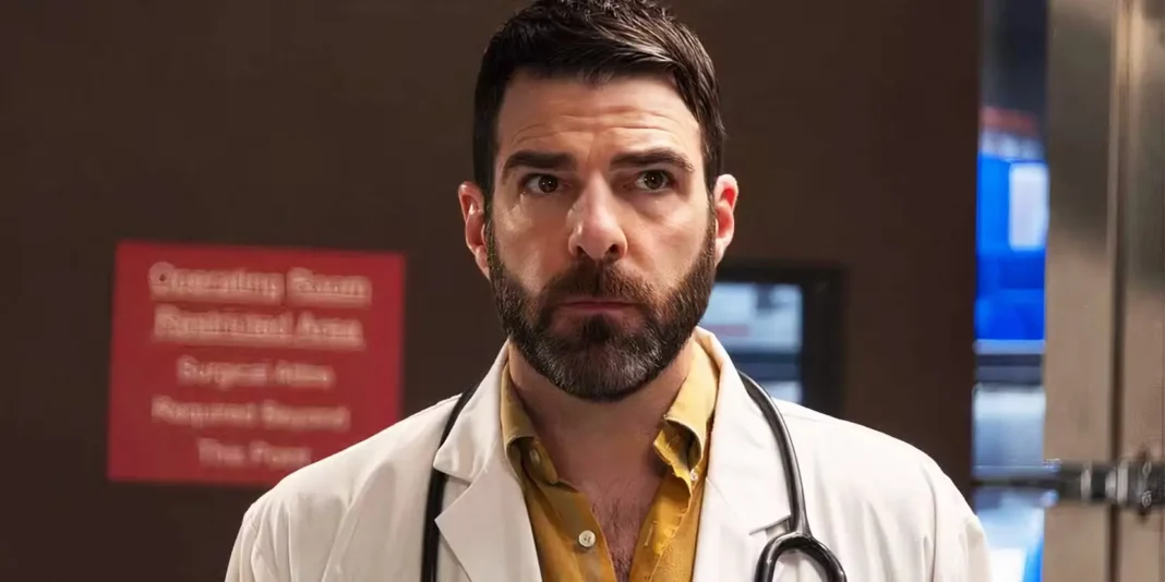 Zachary Quinto as Dr. Oliver Wolf in Brilliant Minds Zachary Quinto as Dr. Oliver Wolf in Brilliant Minds