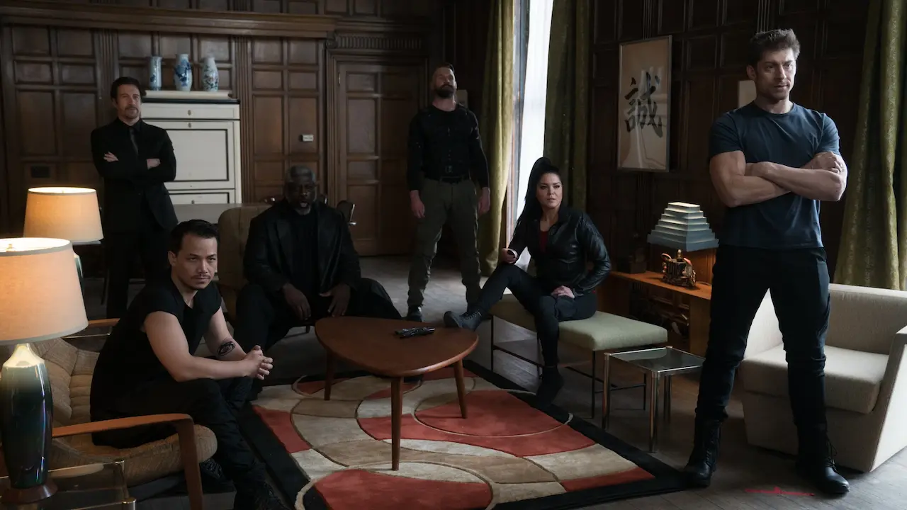 Kevin Grevioux, Marie Avgeropoulos, Gianni Capaldi, Shannon Kook, Alain Moussi e Ryan Tarran in King of Killers