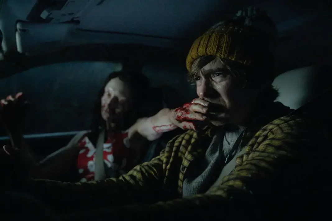Andrea Miltner and Austin Abrams in Resident Evil (2026) Andrea Miltner and Austin Abrams in Resident Evil (2026)
