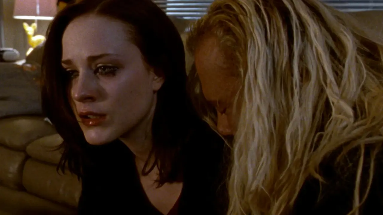 Evan Rachel Wood e Mickey Rourke in The Wrestler