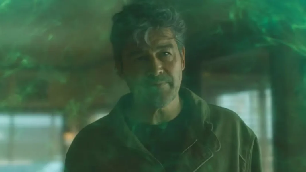 Hal Jordan all'interno di una bolla di protezione nell'episodio 5 di Lanterns Hal Jordan all'interno di una bolla di protezione nell'episodio 5 di Lanterns